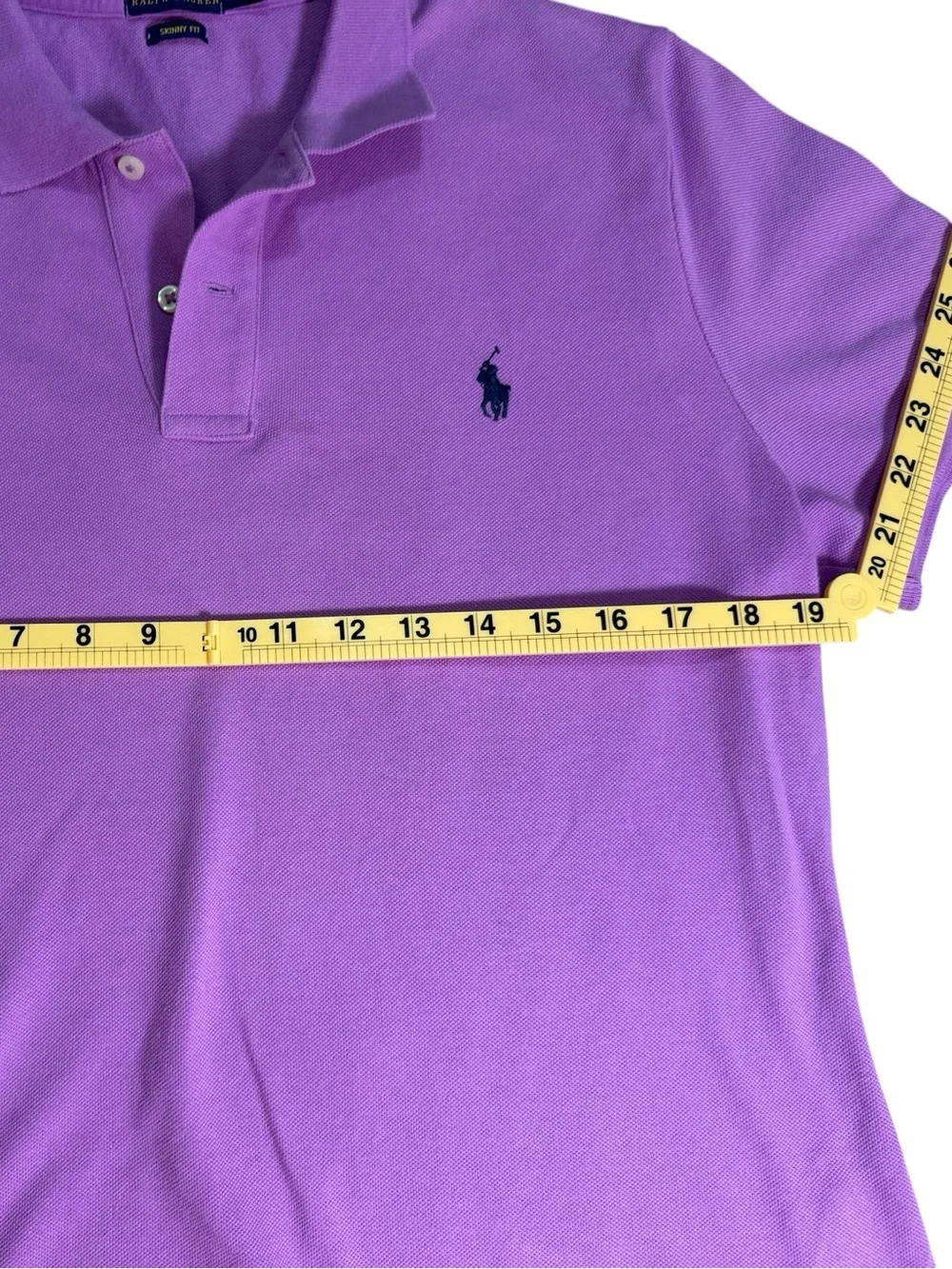 Ralph Lauren Purple Polo Shirt with Navy Pony